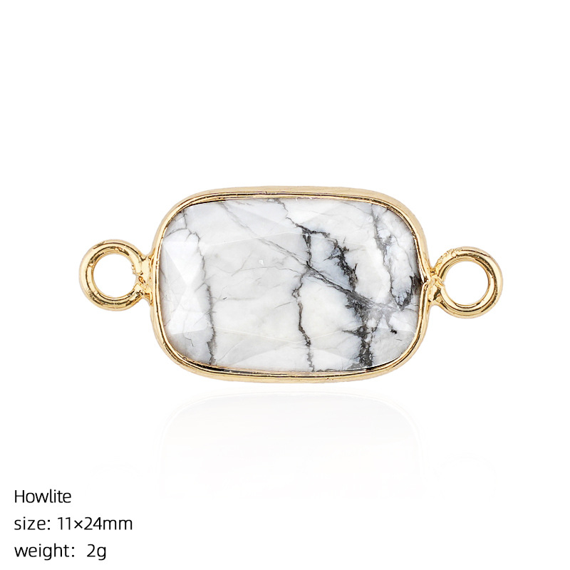 Crystal Faceted Pendant Connector