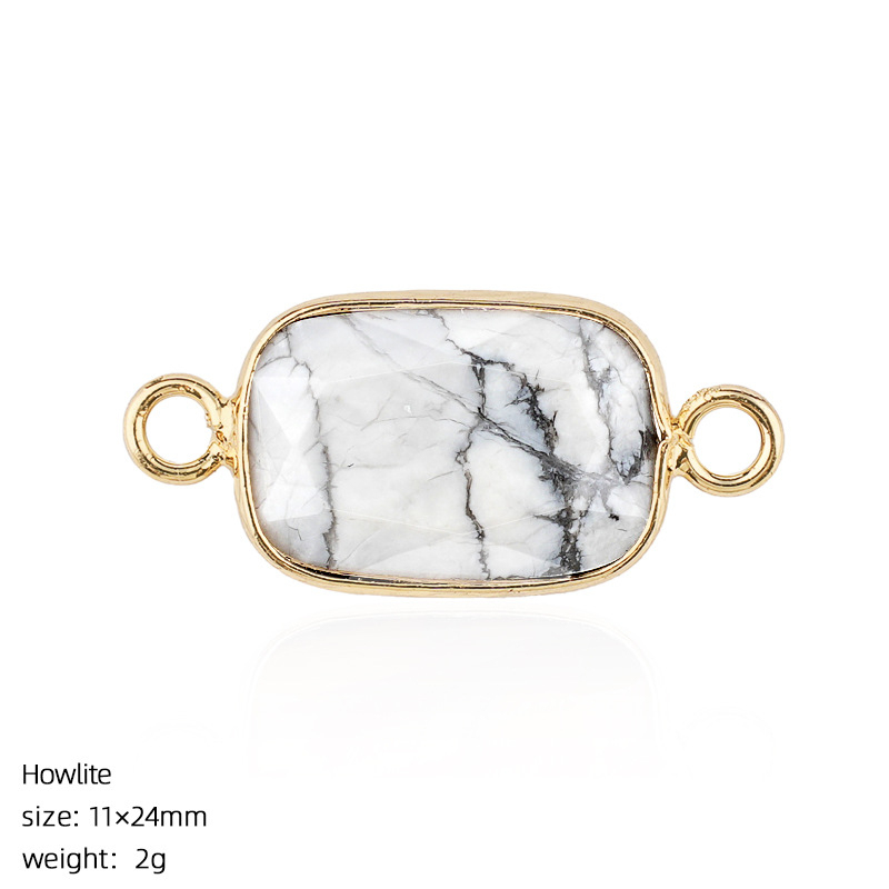 Crystal Faceted Pendant Connector