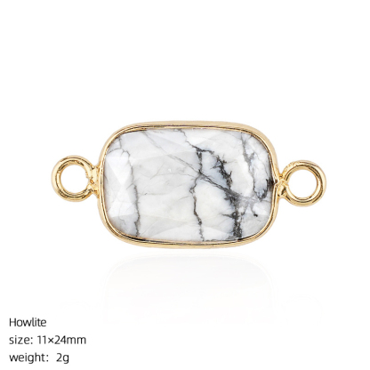 Crystal Faceted Pendant Connector
