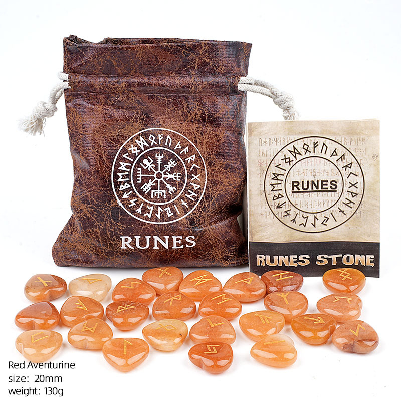 Crystal Heart Rune Set, 25 pieces