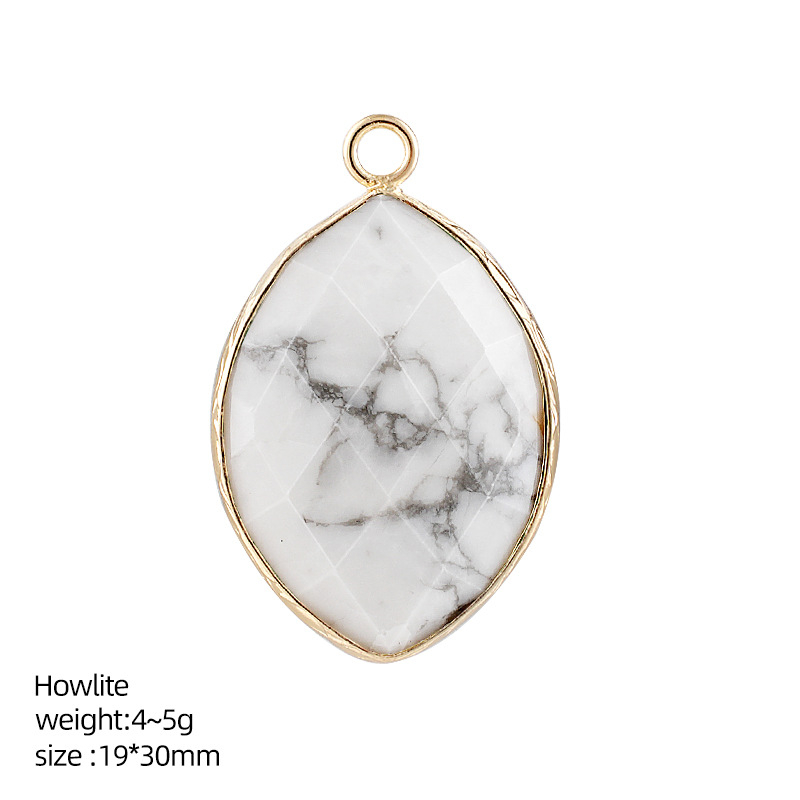 20*30mm Natural Crystal Marquise Pendant，5g