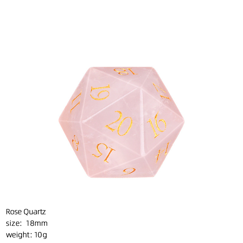 18mm Natural Crystal Dice，10g