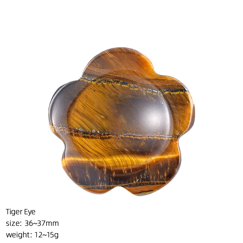 Flower Worry-Free Stone Crystal Thumb Stone Carvings,36mm