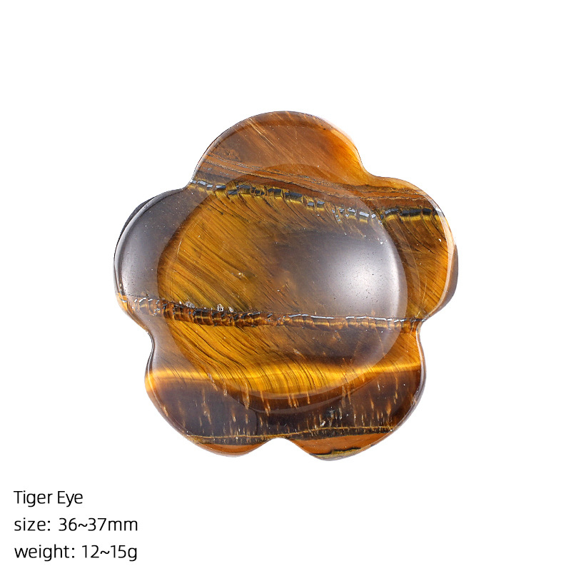 Flower Worry-Free Stone Crystal Thumb Stone Carvings,36mm