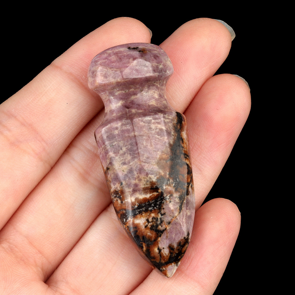 Crystal Carved Dagger Carving,50mm