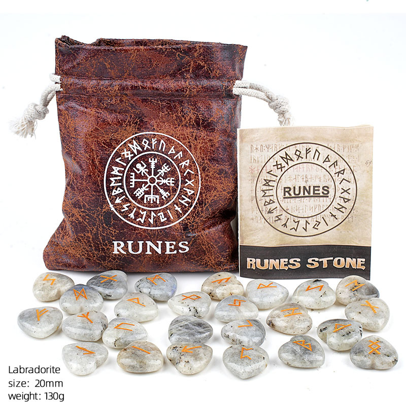 Crystal Heart Rune Set, 25 pieces