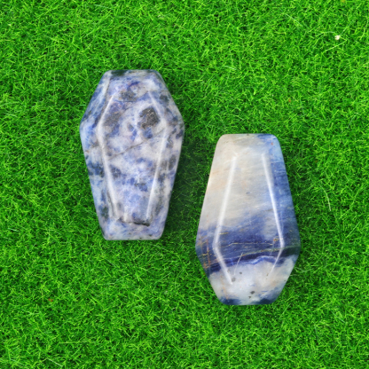Crystal Agate Mini Coffin Carvings