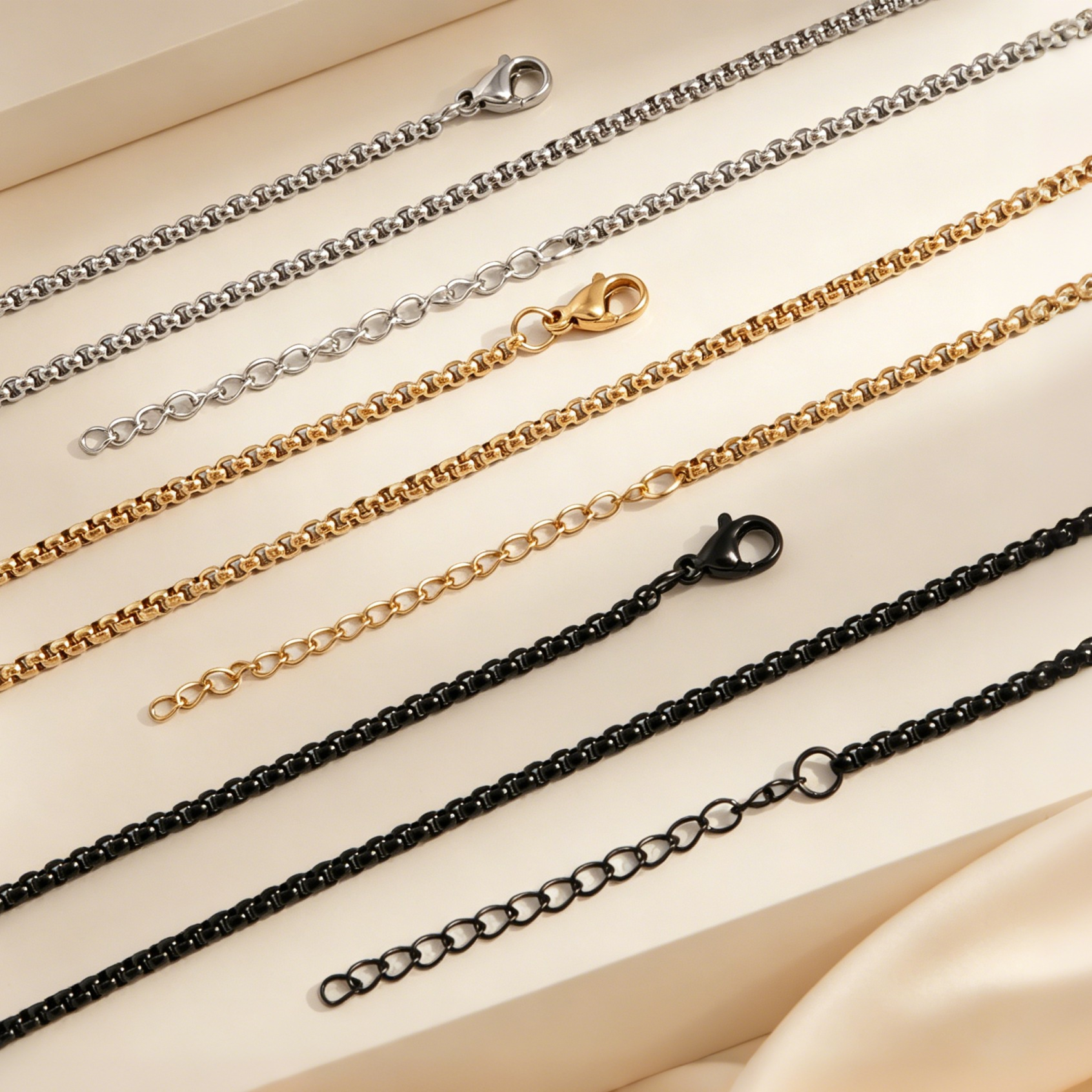 15mm Stainless Steel Constellation Pendant Double-Hole Hollow Round Bracelet Necklace