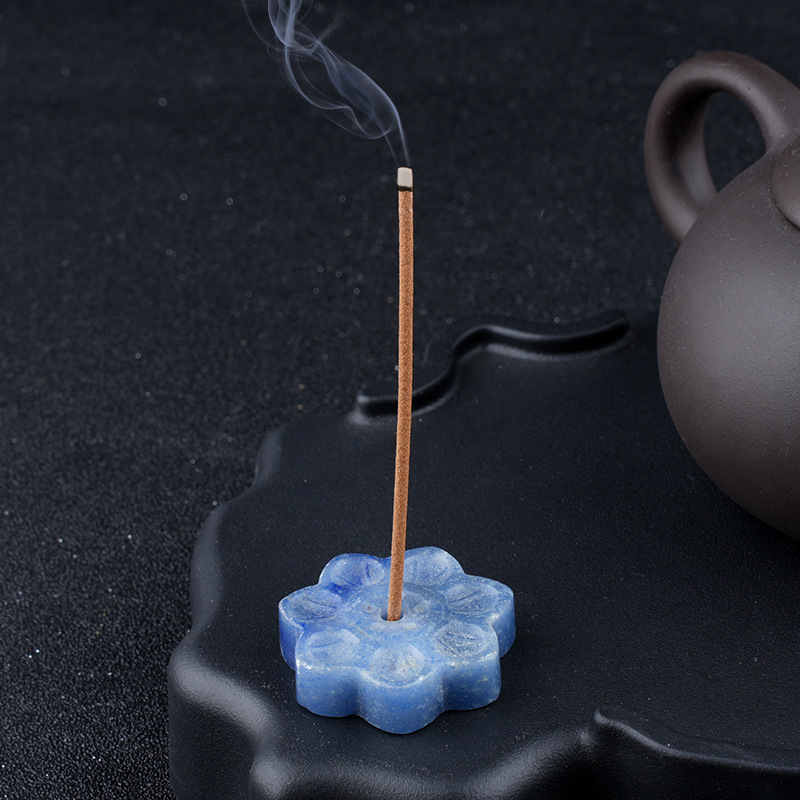 Crystal Lotus Incense Holder,30mm