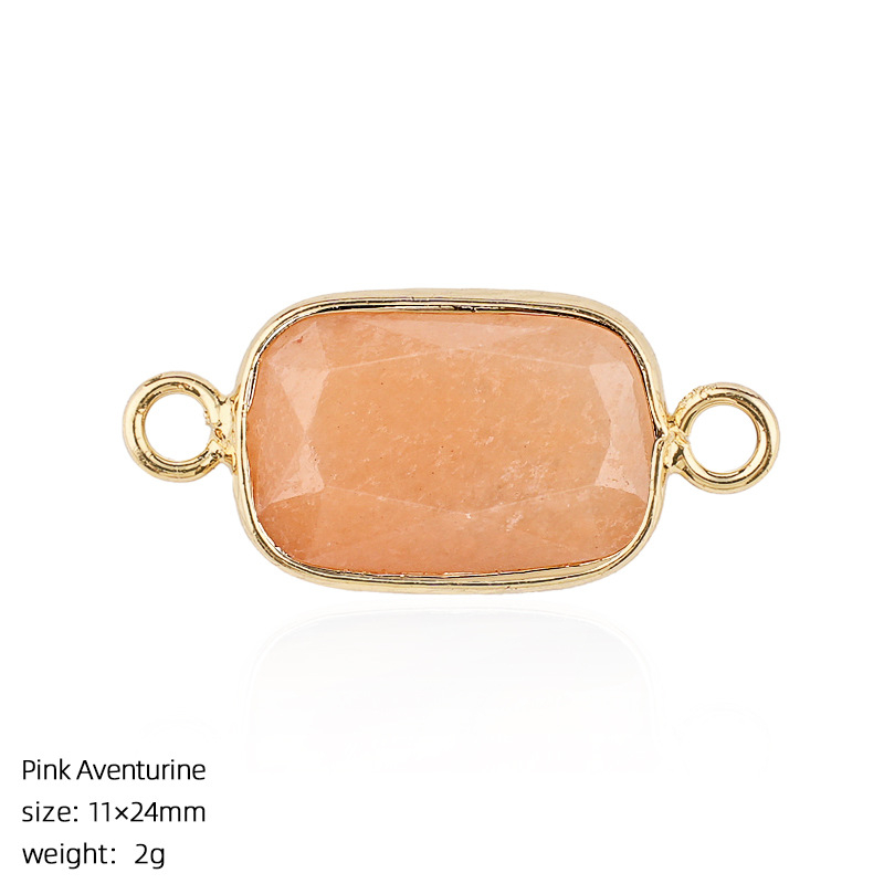 Crystal Faceted Pendant Connector