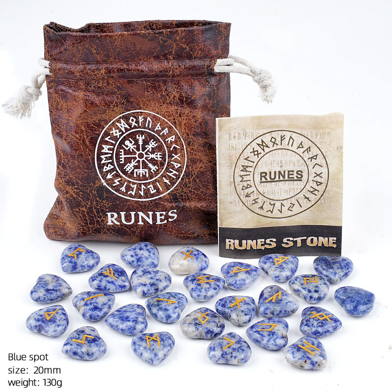 Crystal Heart Rune Set, 25 pieces