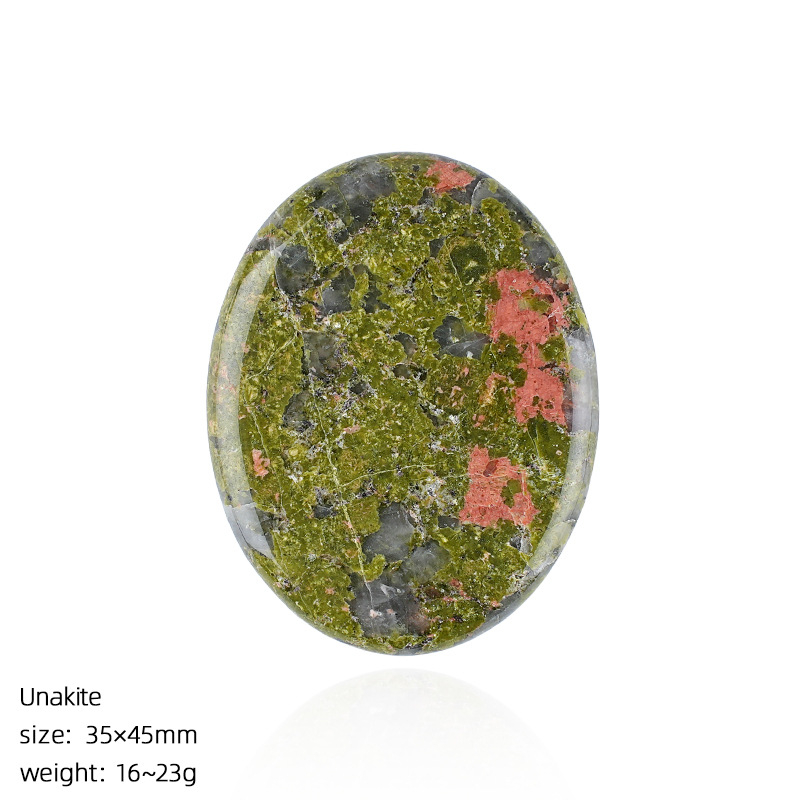 Custom Natural Crystal Palm Stone，23g,35*45mm