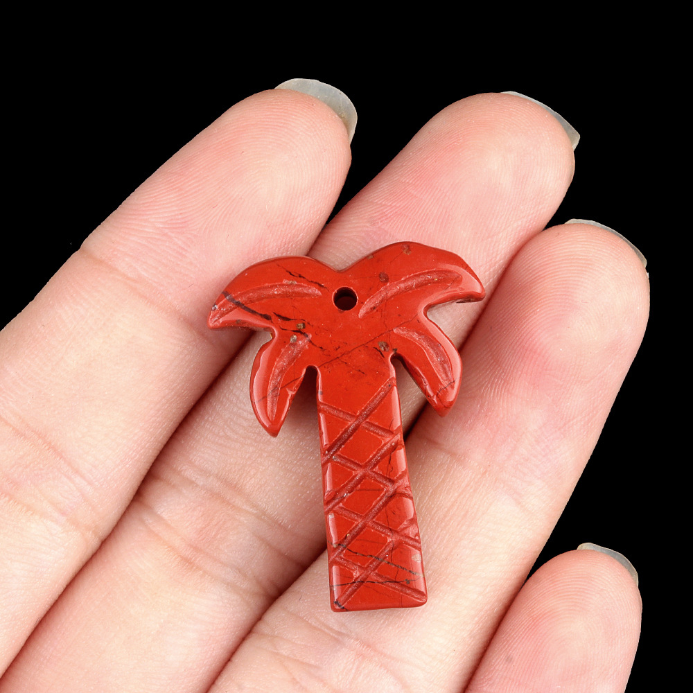 crystal coconut tree pendant