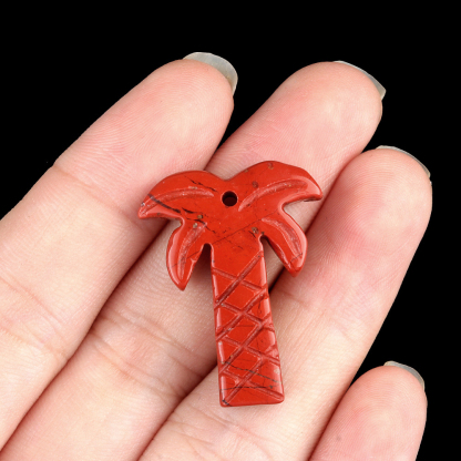 crystal coconut tree pendant