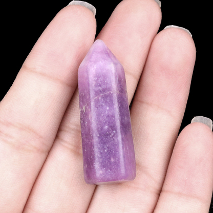 Crystal hexagonal single-point pillar stone,12.5×38mm