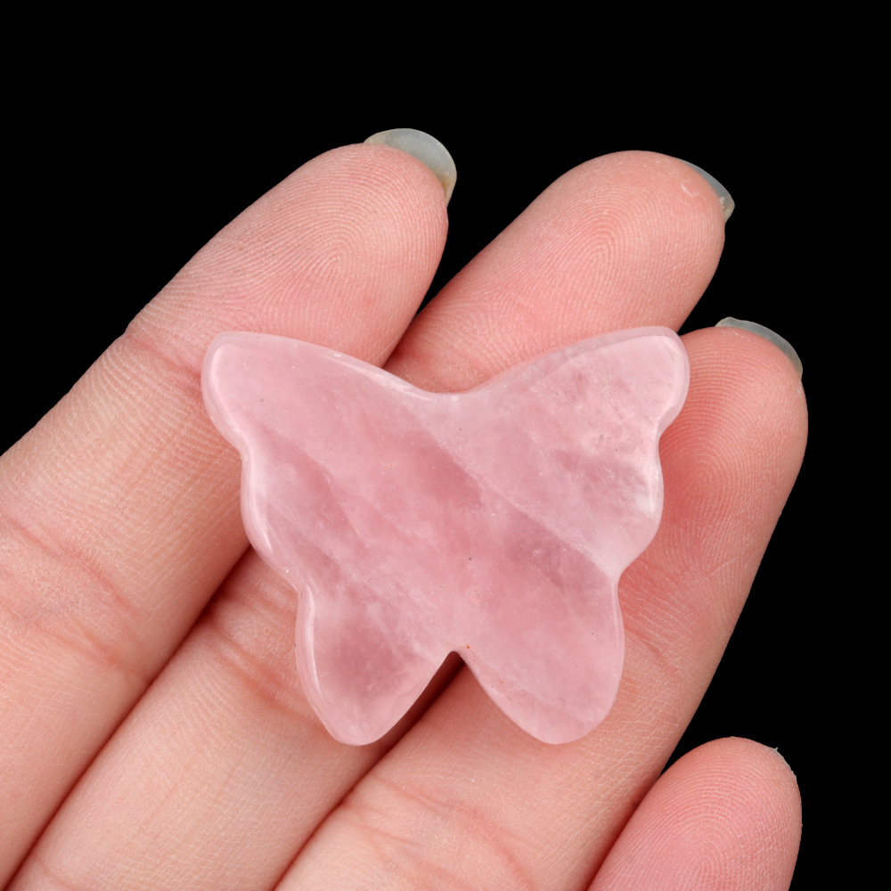 Large Butterfly Solid Crystal Carvings，30×35mm
