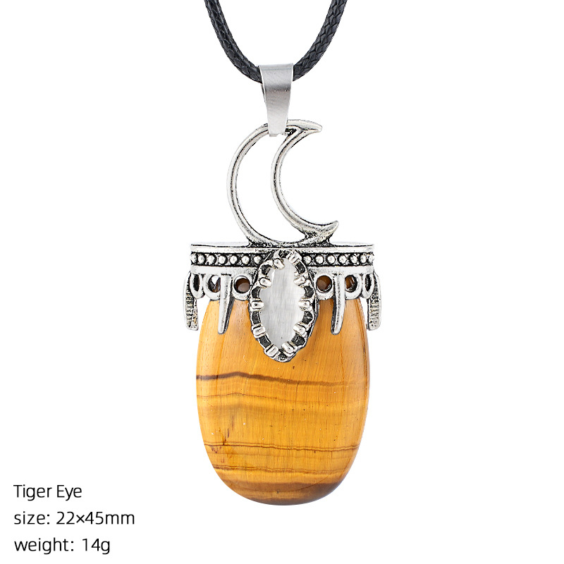 Crystal Sun, Moon, and Star Necklace