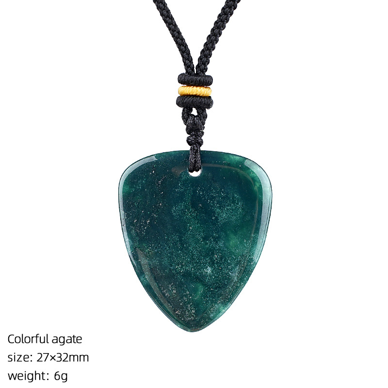 Crystal Guitar Pick Necklace