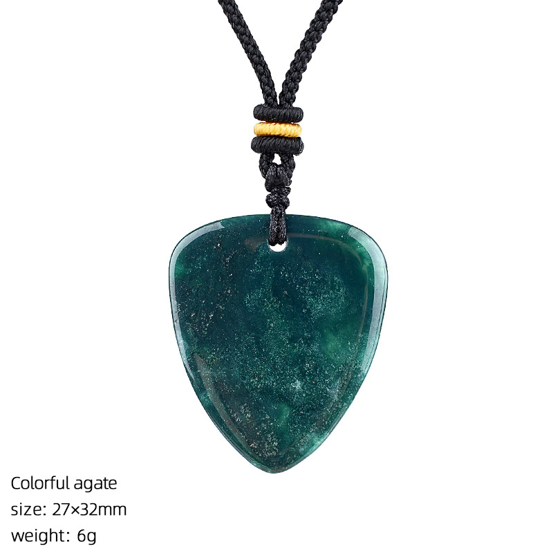 Crystal Guitar Pick Necklace