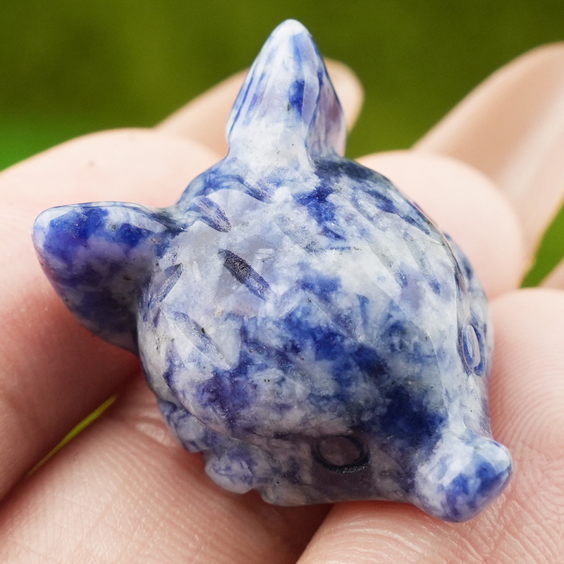 Crystal Fox Head Carving,10g