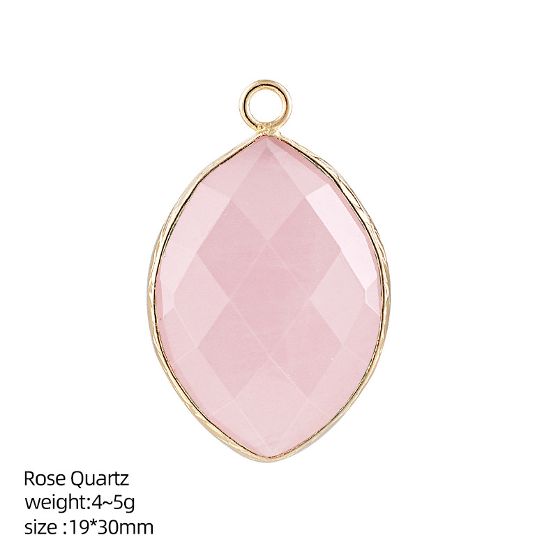20*30mm Natural Crystal Marquise Pendant，5g