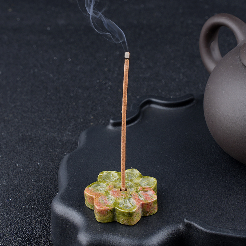 Crystal Lotus Incense Holder,30mm