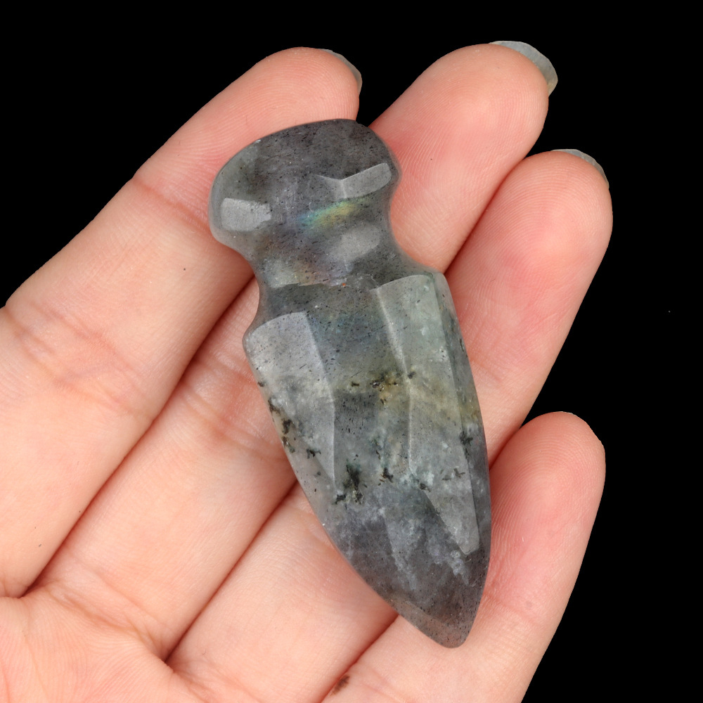 Crystal Carved Dagger Carving,50mm