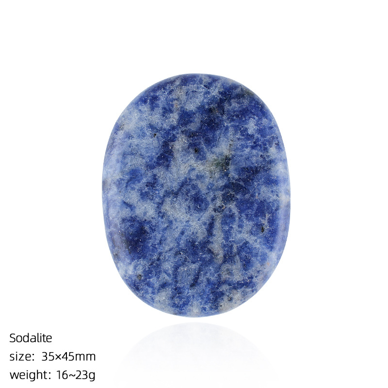 Custom Natural Crystal Palm Stone，23g,35*45mm