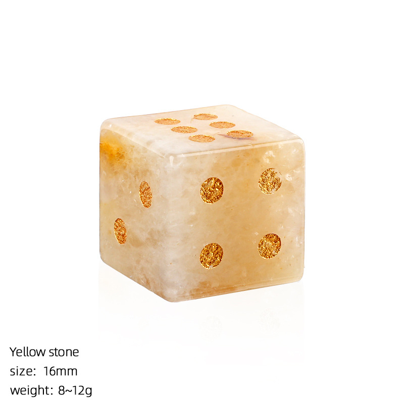 Custom natural crystal dice Mahjong points,10g