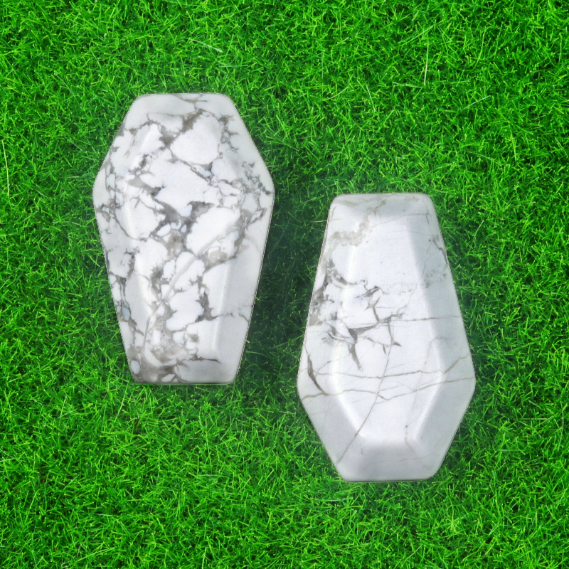 Crystal Agate Mini Coffin Carvings
