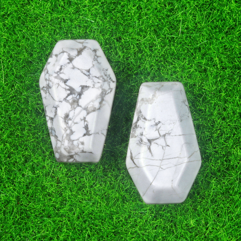 Crystal Agate Mini Coffin Carvings