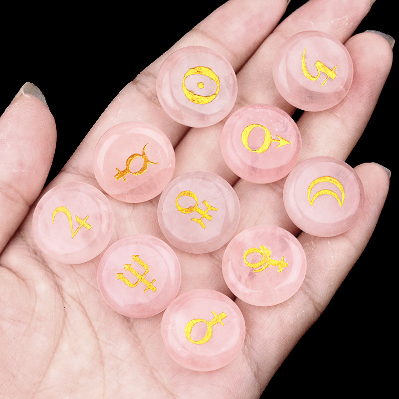 Solar System's Ten Planet Symbols Crystal Runes（10-pieces）