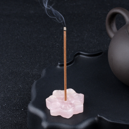 Crystal Lotus Incense Holder,30mm