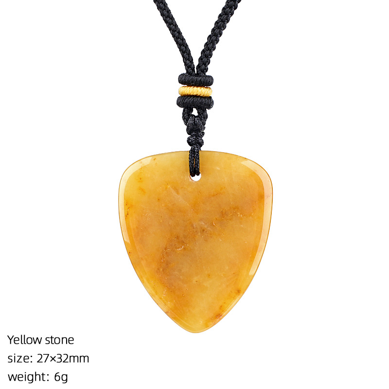 Crystal Guitar Pick Necklace
