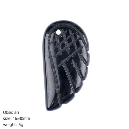 Crystal Wing Pendant，16*30mm