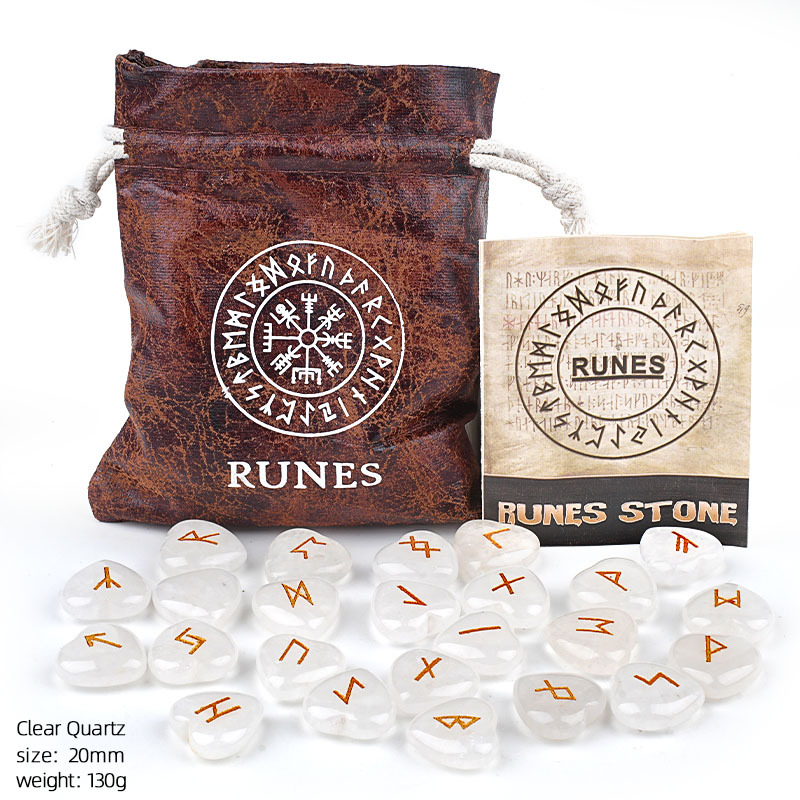 Crystal Heart Rune Set, 25 pieces