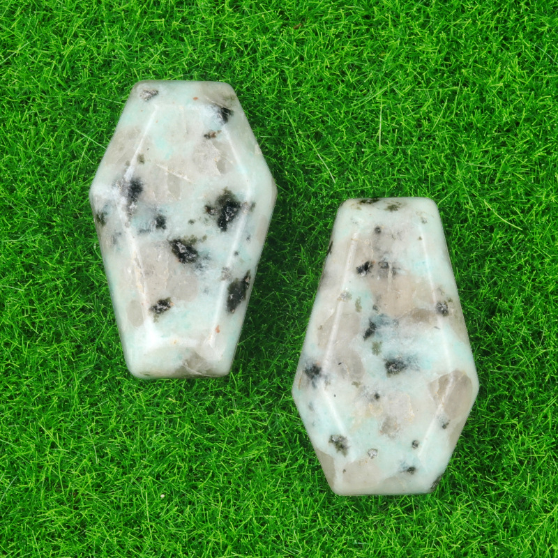 Crystal Agate Mini Coffin Carvings