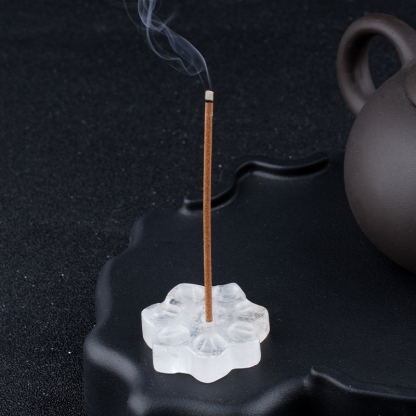 Crystal Lotus Incense Holder,30mm