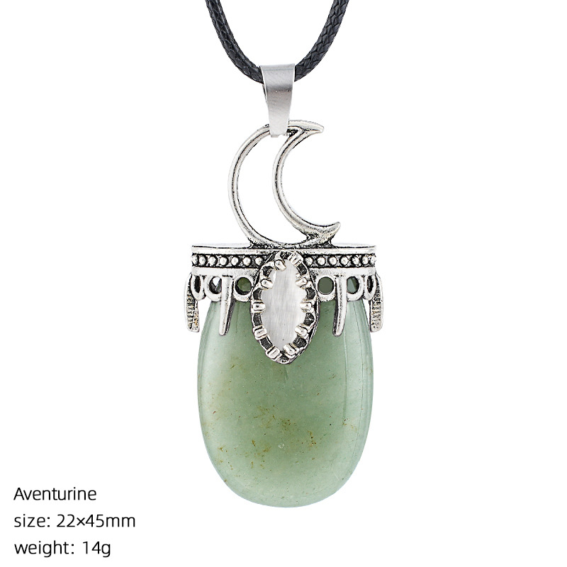 Crystal Sun, Moon, and Star Necklace