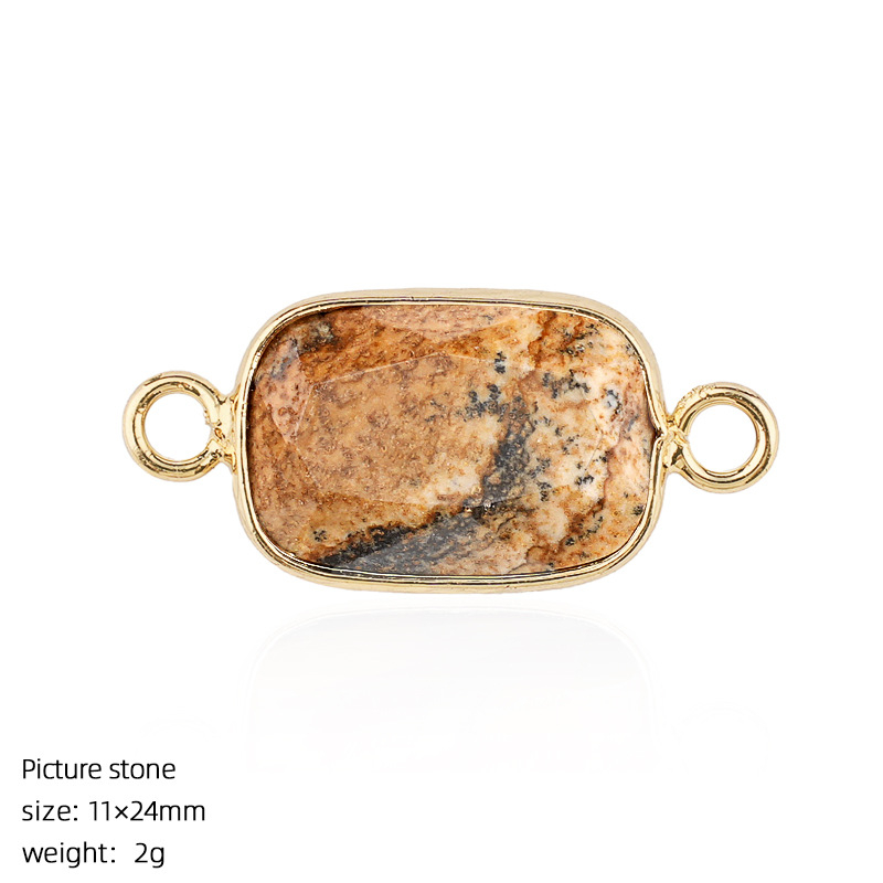 Crystal Faceted Pendant Connector