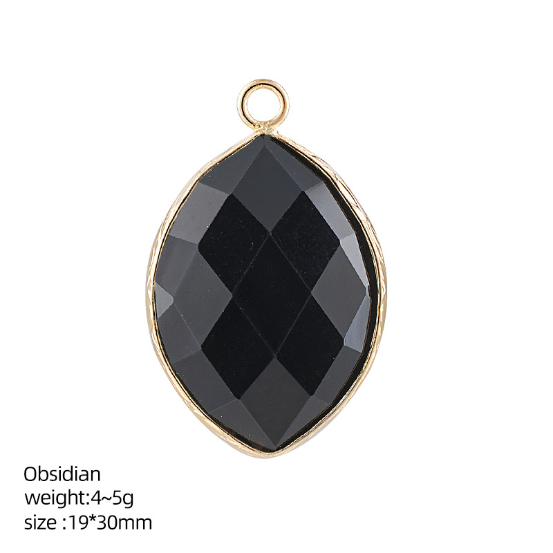 20*30mm Natural Crystal Marquise Pendant，5g