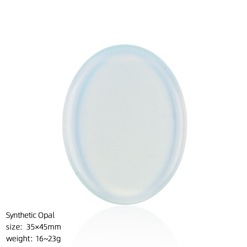 Custom Natural Crystal Palm Stone，23g,35*45mm