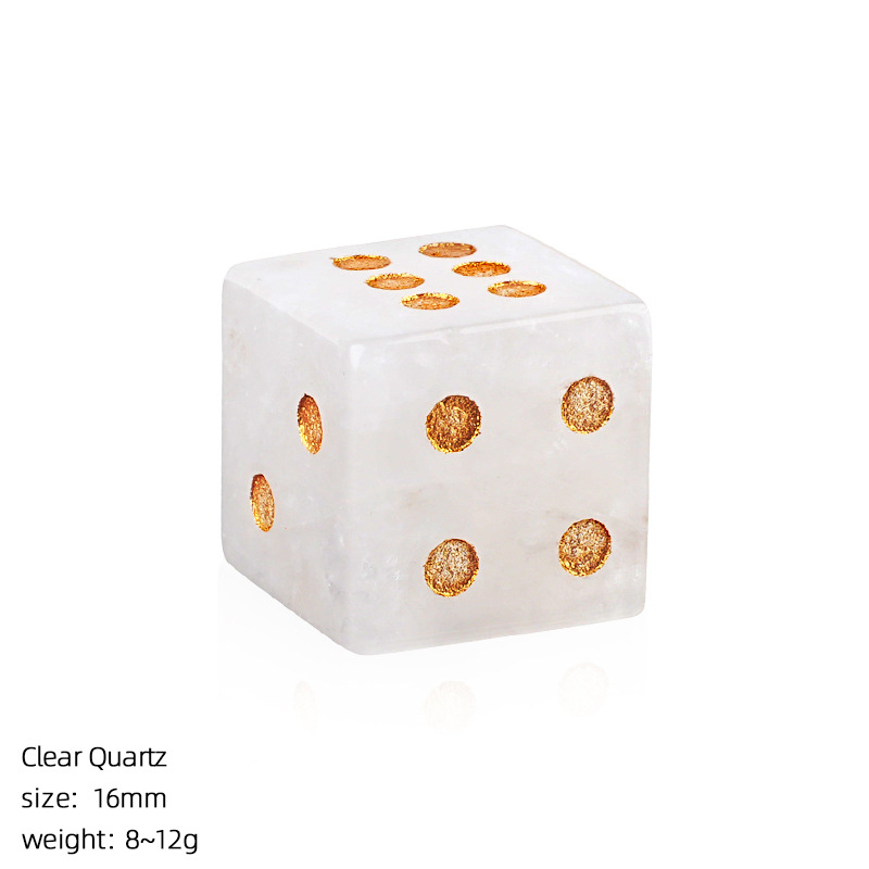 Custom natural crystal dice Mahjong points,10g
