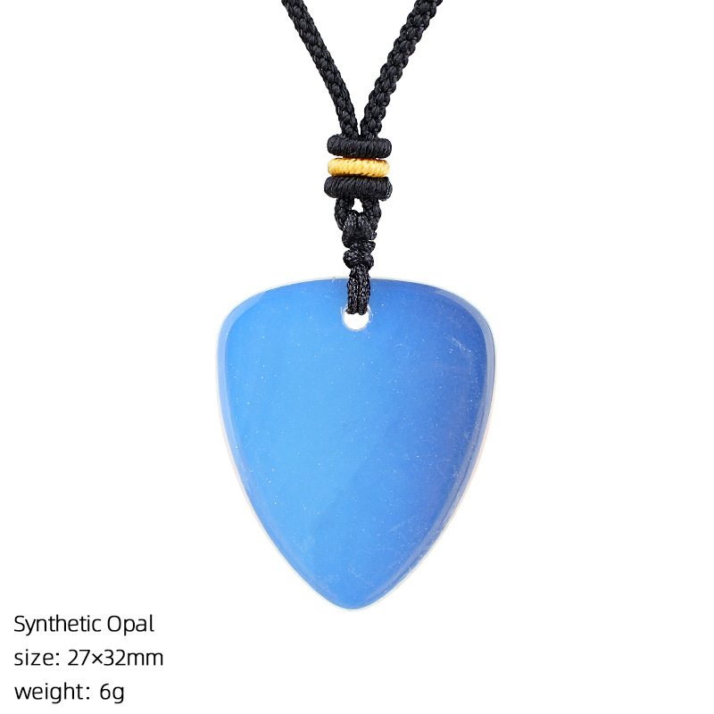 Crystal Guitar Pick Necklace