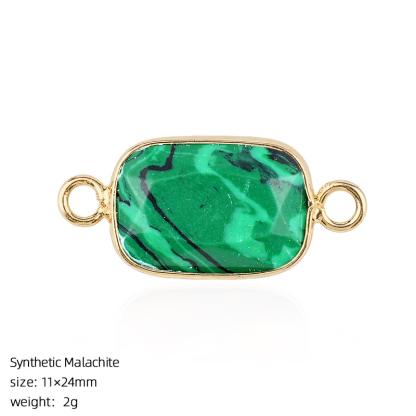Crystal Faceted Pendant Connector