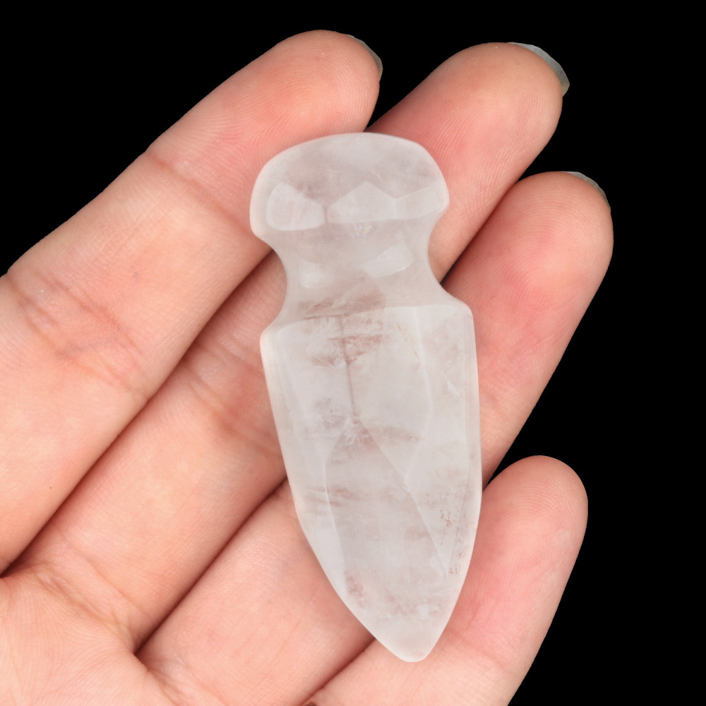 Crystal Carved Dagger Carving,50mm