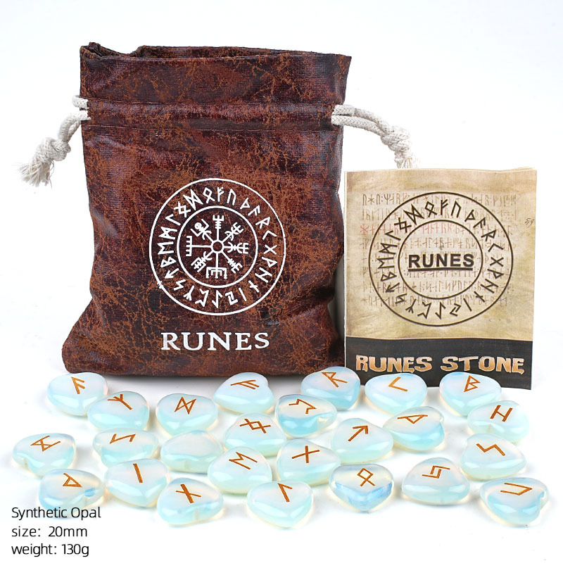 Crystal Heart Rune Set, 25 pieces