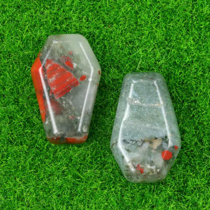 Crystal Agate Mini Coffin Carvings