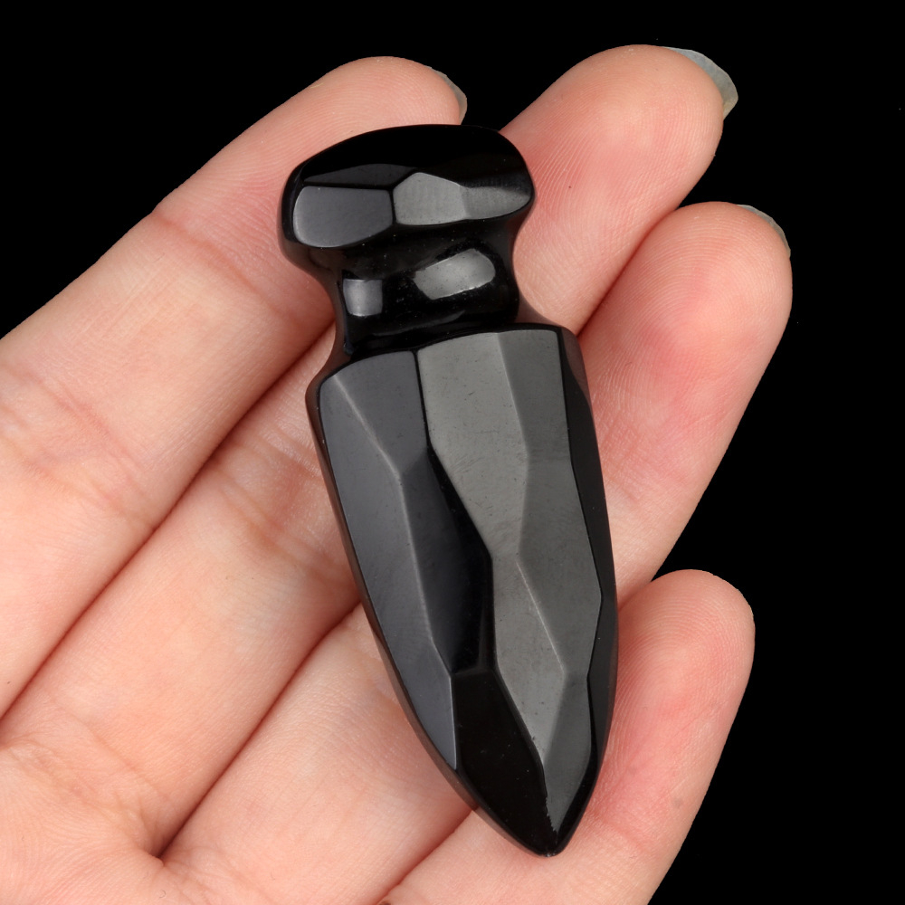 Crystal Carved Dagger Carving,50mm