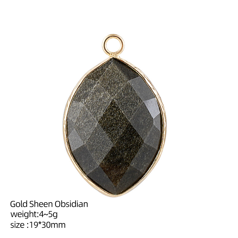 20*30mm Natural Crystal Marquise Pendant，5g